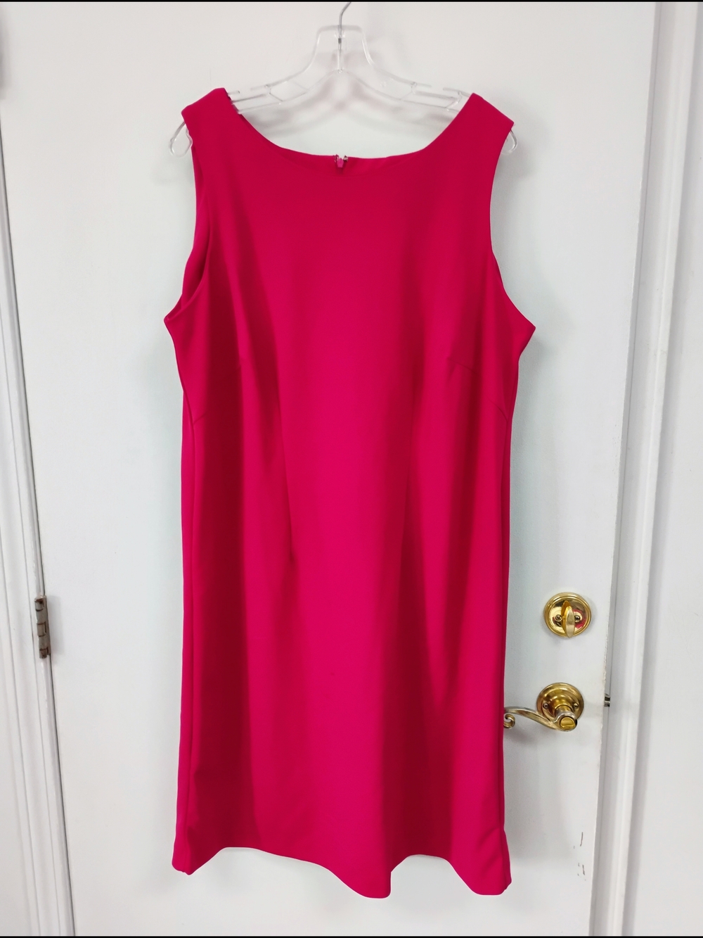 Danillo Woman Hot Pink Sleeveless Shift Dress Size 14W